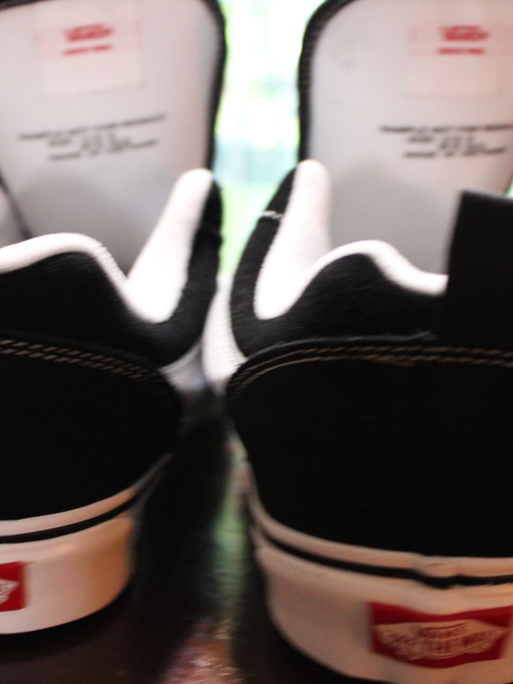 Vans Knu Skool Skate Shoe - Black / True White - Picture 6 of 7
